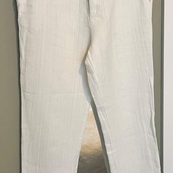 Forte Forte Linen Fishbone Pattern Trousers - Picture 2 of 5
